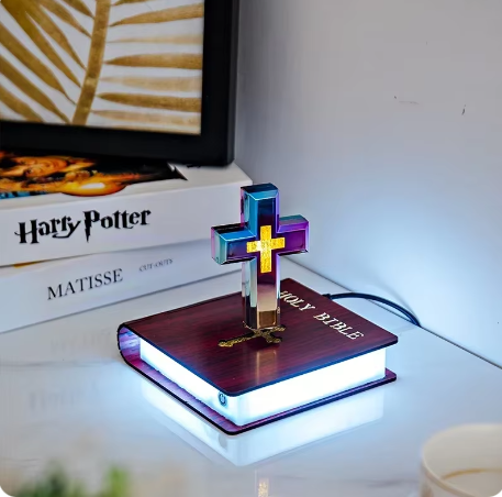 2026 Magnetic Bible Levitating Cross